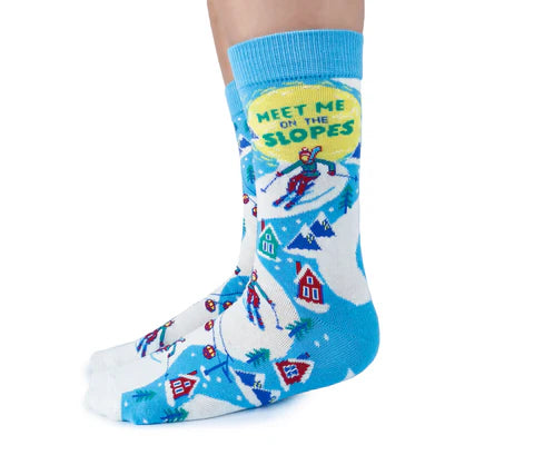 Uptown Sox - Women's - Ski the Slopes Socks for HER