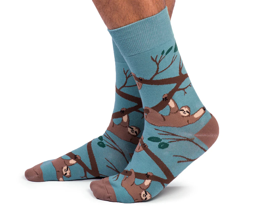 Uptown Sox - Men's - Slothin' Around Socks for HIM