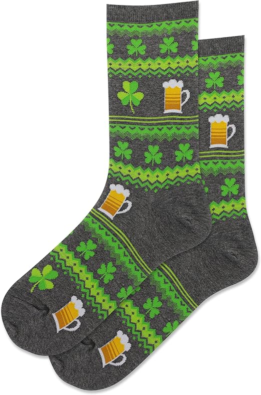Hot Sox - Women - ST. PATRICK'S DAY FAIR ISLE Crew Socks