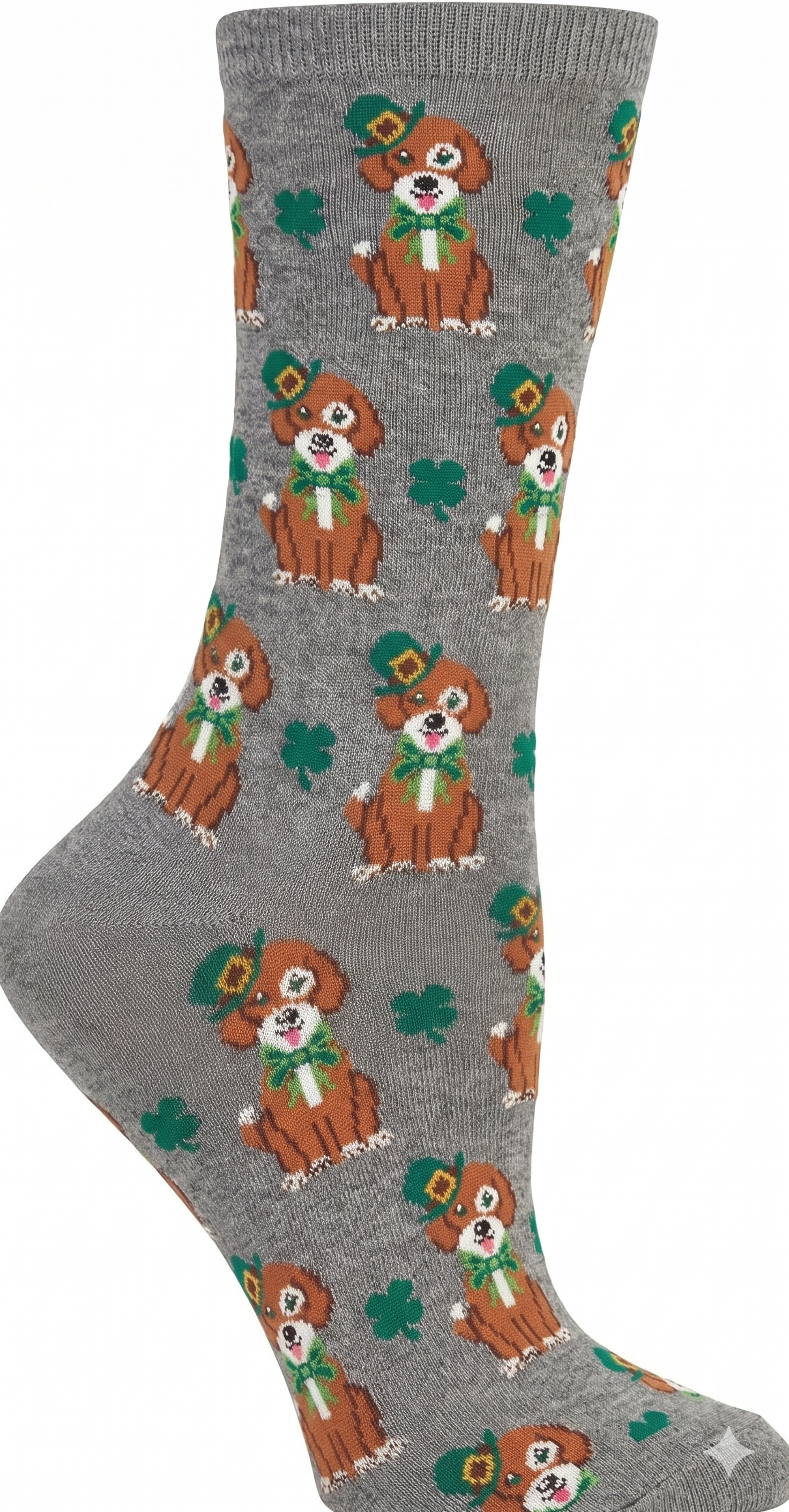 Hot Sox - Women - ST. PATRICK'S DAY LUCKY DOG Crew Socks