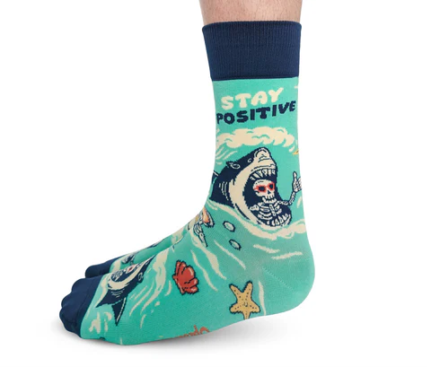 Uptown Sox - Men's - Stay Positive for HIM