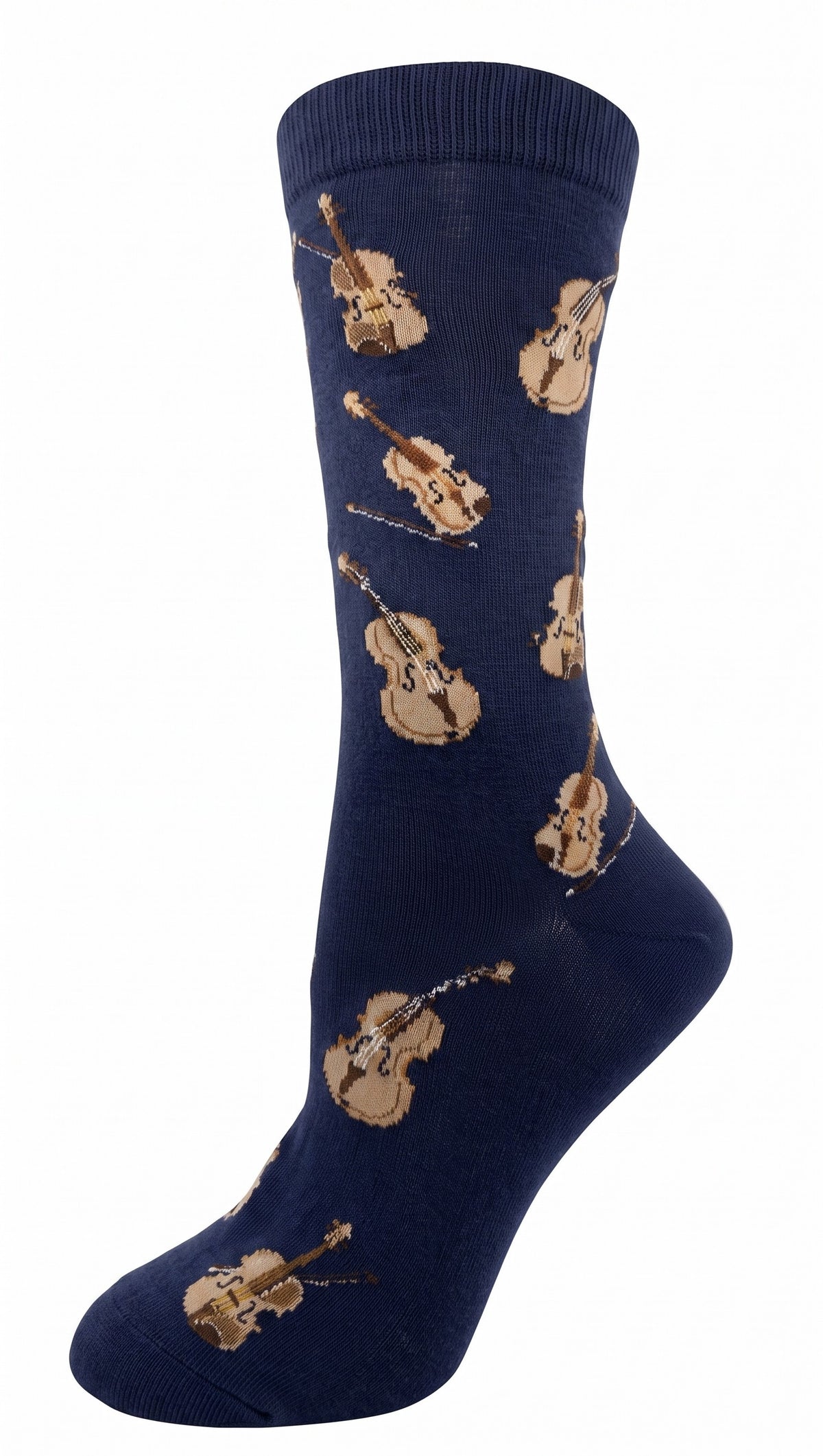CRAZY TOES - LADIES - STRING INSTRUMENT Crew Socks