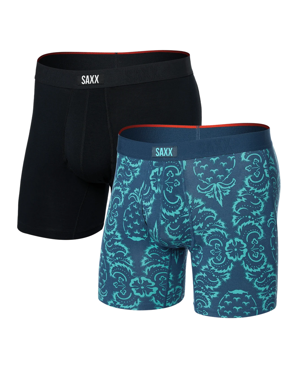 SAXX - VIBE EXTRA SOFT COMFORT BOXER BRIEF FLY 6" 2PK - PIB