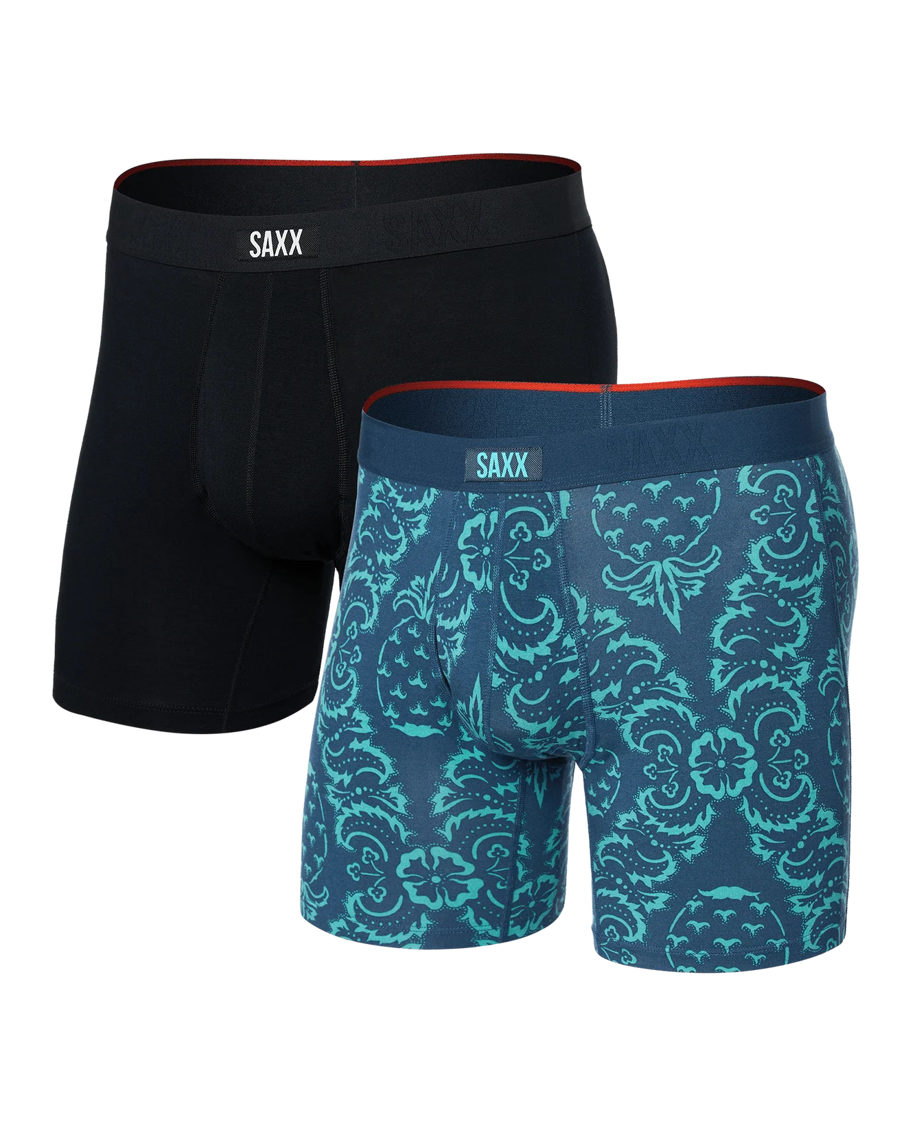 SAXX - VIBE EXTRA SOFT COMFORT BOXER BRIEF FLY 6" 2PK - PIB