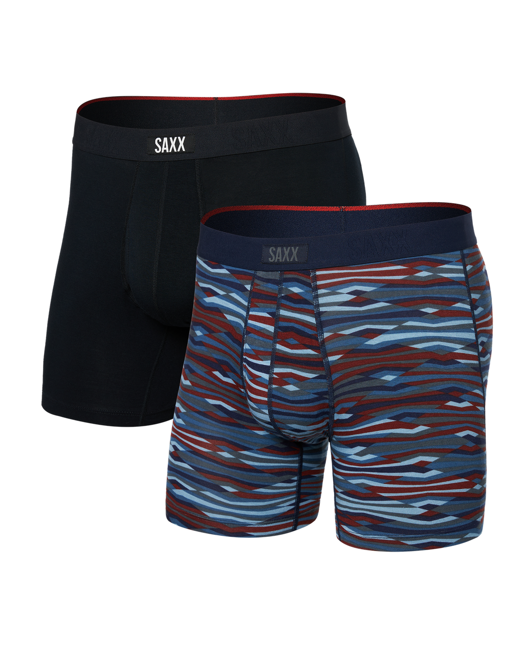 SAXX - VIBE EXTRA SOFT COMFORT BOXER BRIEF FLY 6" 2PK - RTB