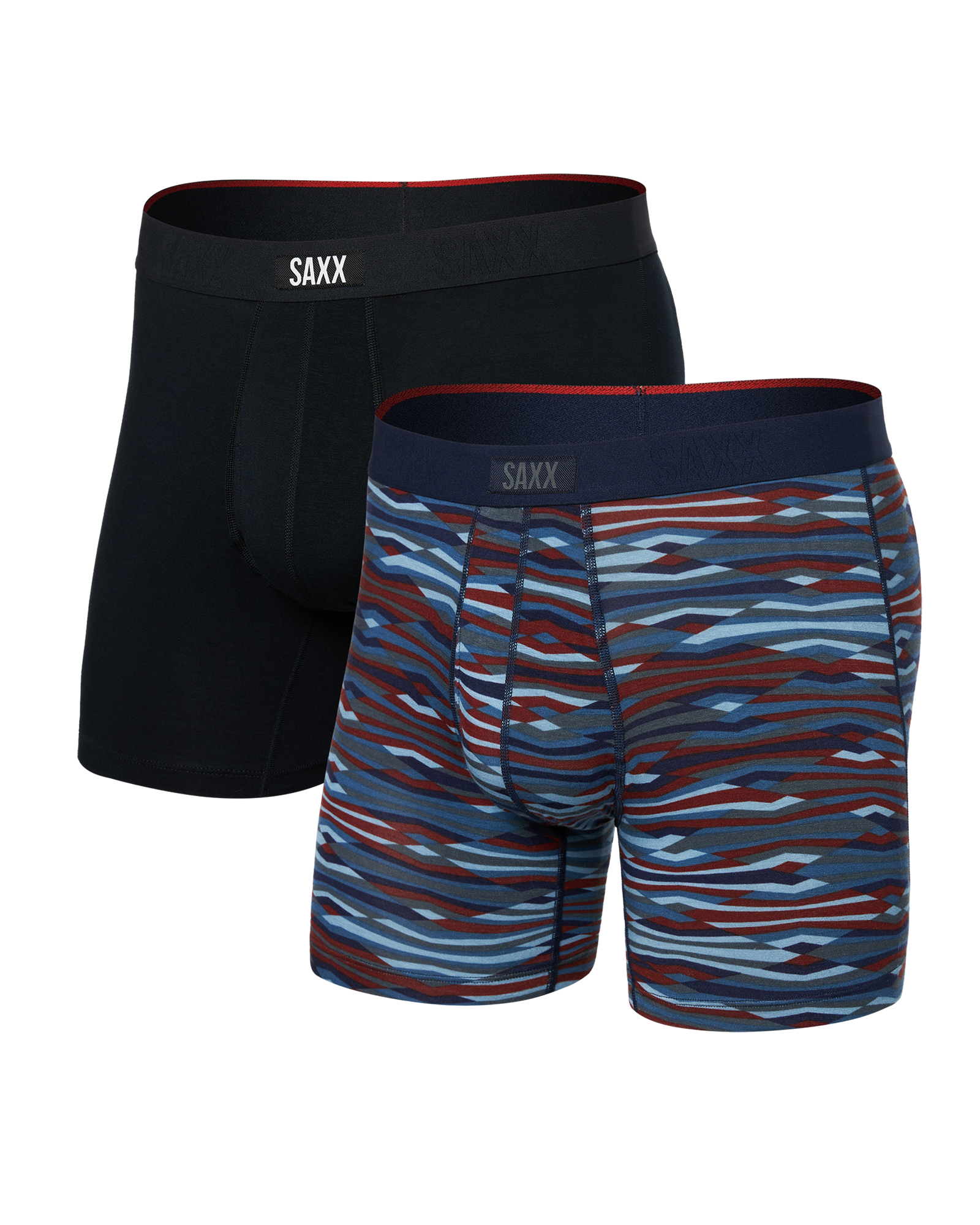 SAXX - VIBE EXTRA SOFT COMFORT BOXER BRIEF FLY 6" 2PK - RTB