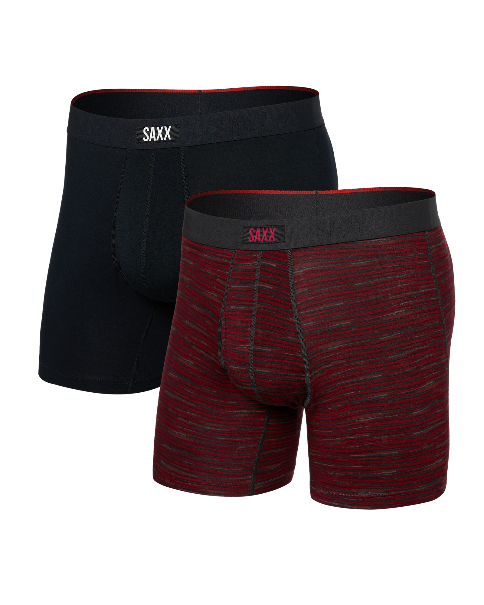 SAXX - VIBE EXTRA SOFT COMFORT BOXER BRIEF FLY 6" 2PK - SSB