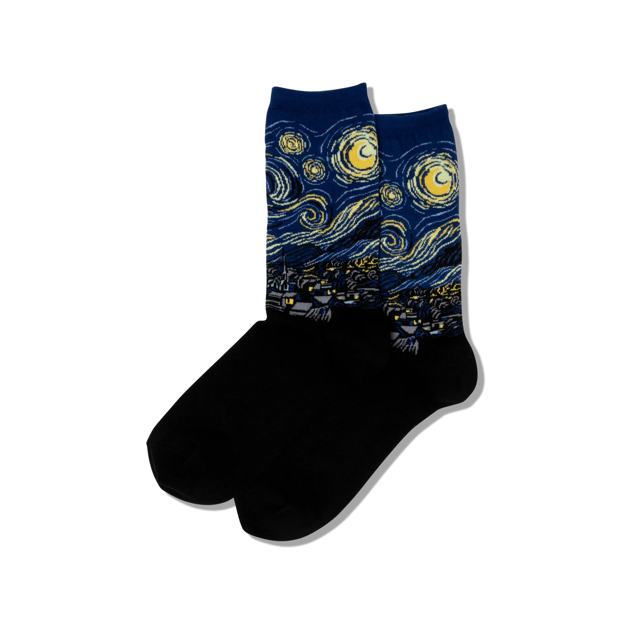 Hot Sox - Women - Artist Series - Van Gogh's THE STARRY NIGHT Crew Socks