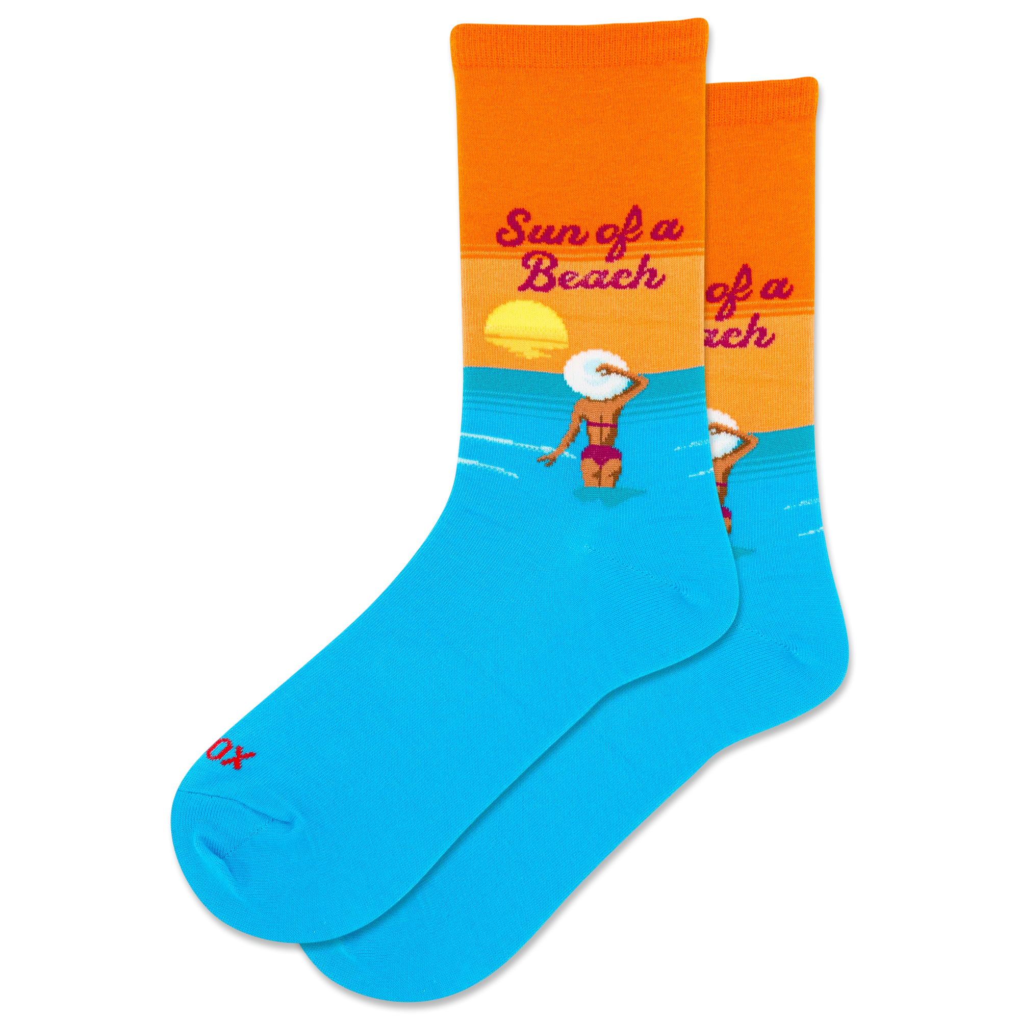 Hot Sox - Women - SUN OF A BEACH Crew Socks