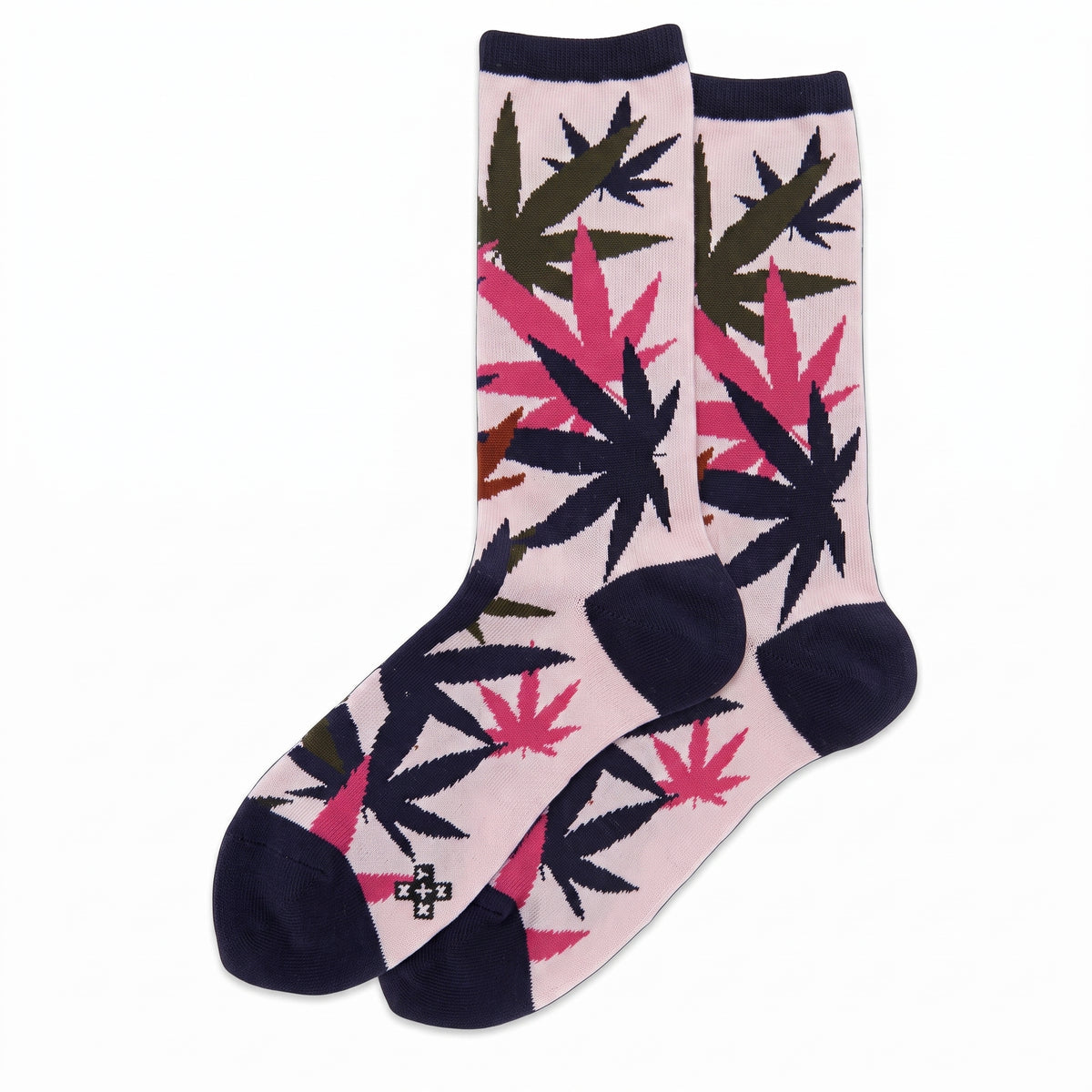 Hot Sox - Women -WEED LEAF Crew Socks