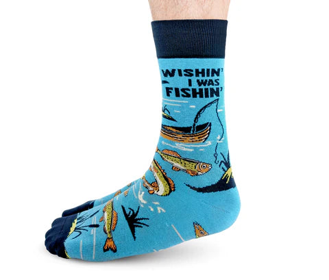 Uptown Sox - Men's - Wishin I Was Fishin for HIM