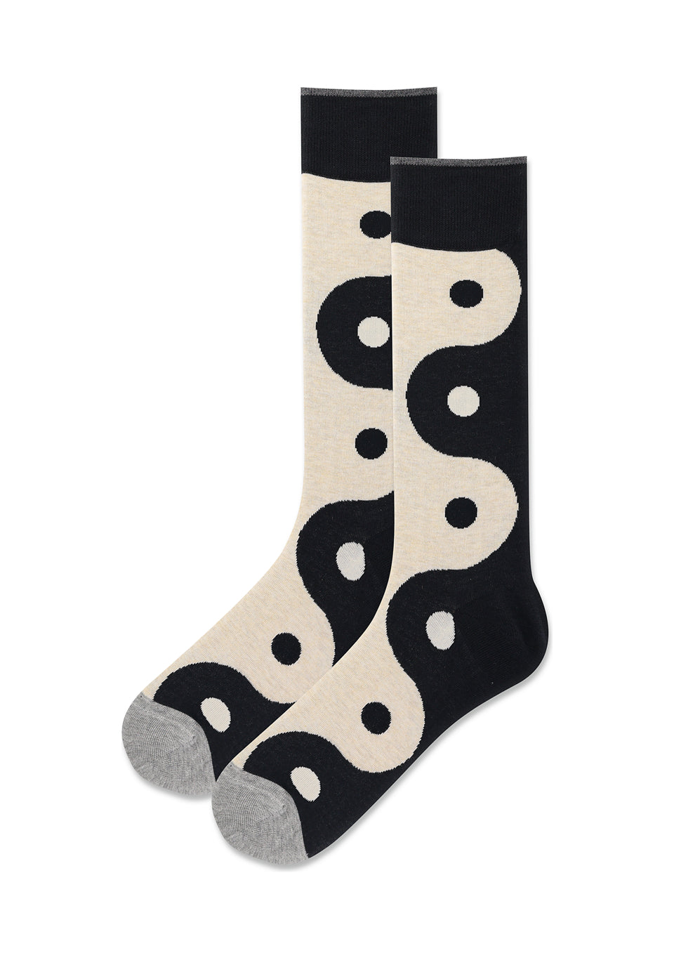 Hot Sox - Men - YIN YANG BLOCK Crew Socks