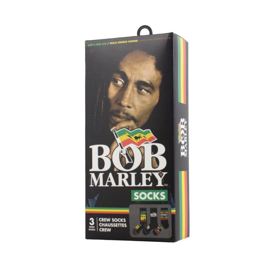 Perri's Socks - Bob Marley 3 Pack Gift Box Set Crew Socks