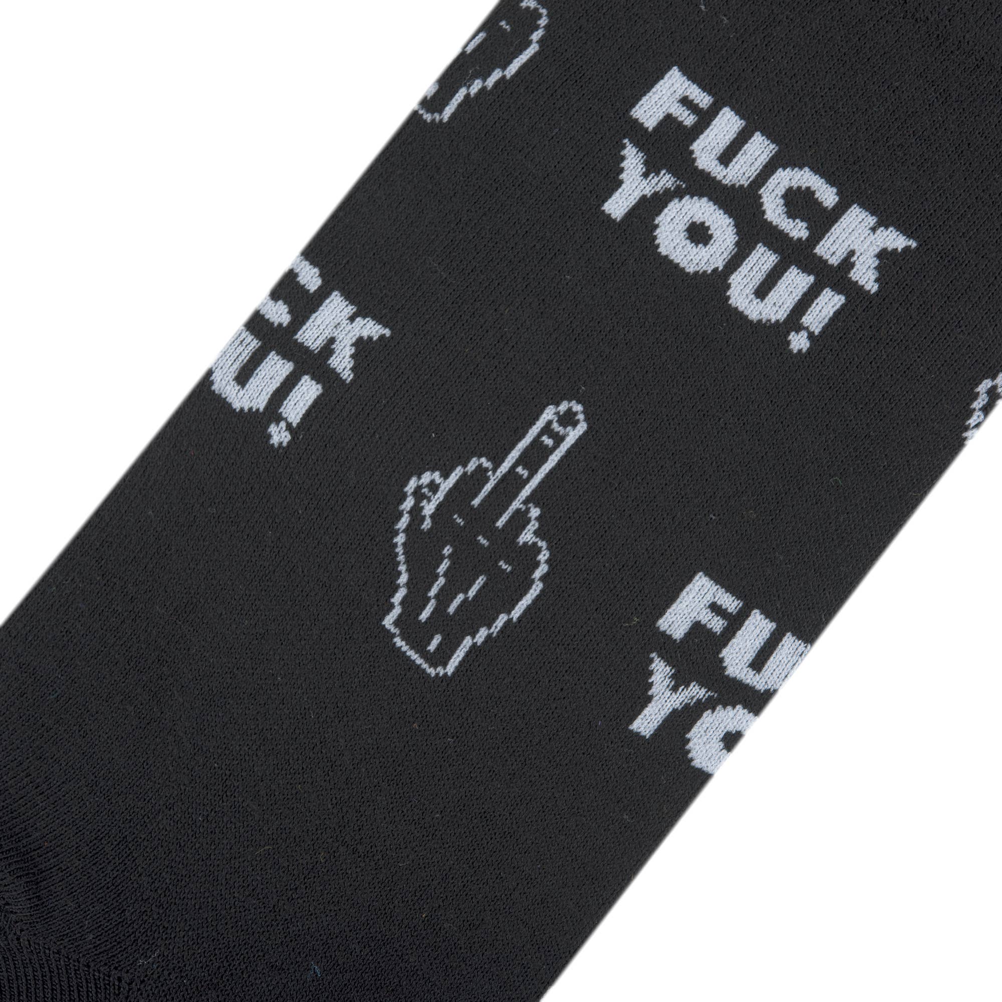 Crazy Socks - Crazy Socks - Mens Crew - Fuck You