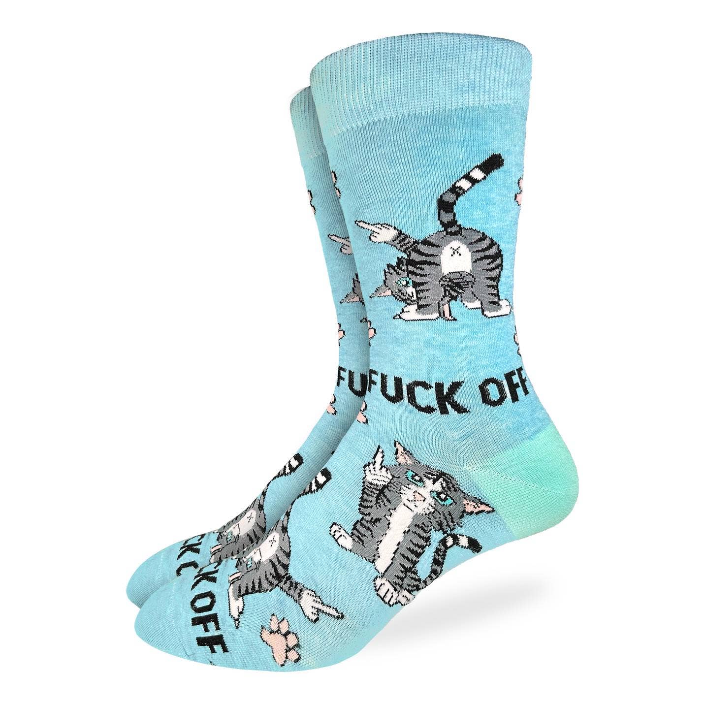 Good Luck Sock - Men's Big & Tall F@*% Off Cats Socks