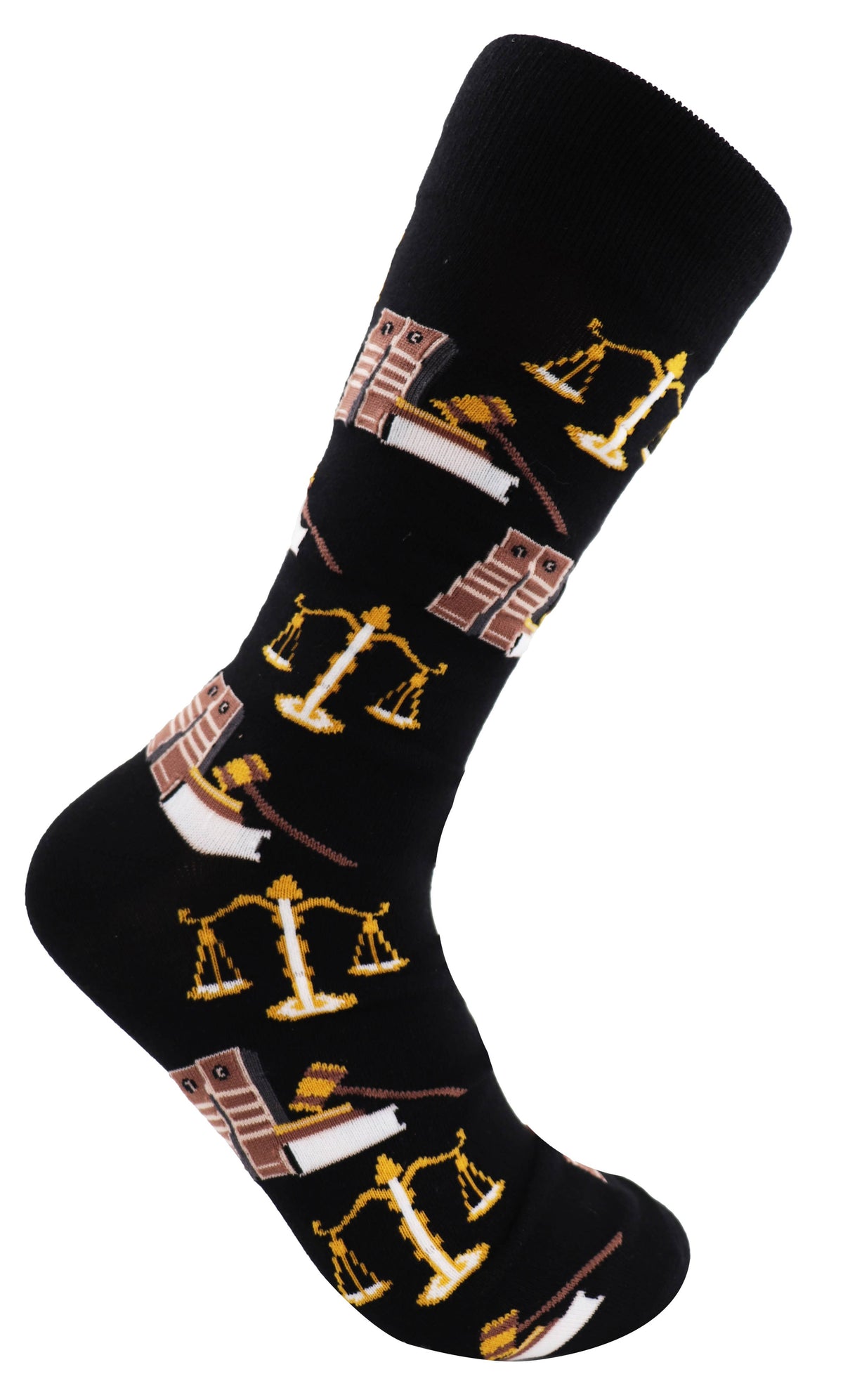 SoXcellent - Lawyers Unisex Crew Novelty Funny Socks - M