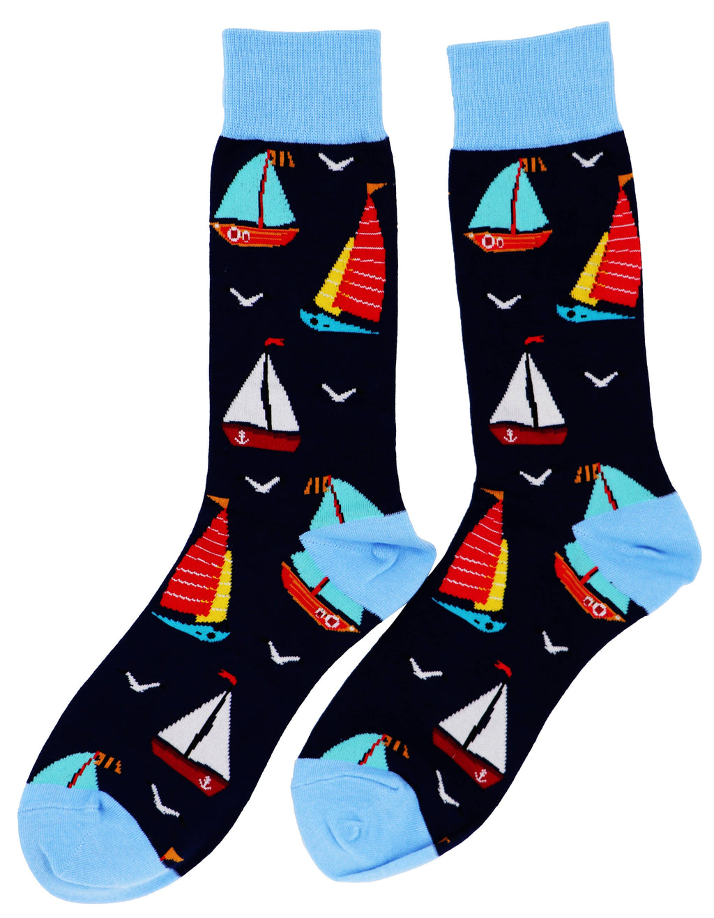 SoXcellent - Sailing Boat Unisex Fun Crew Novelty Funny Socks - M