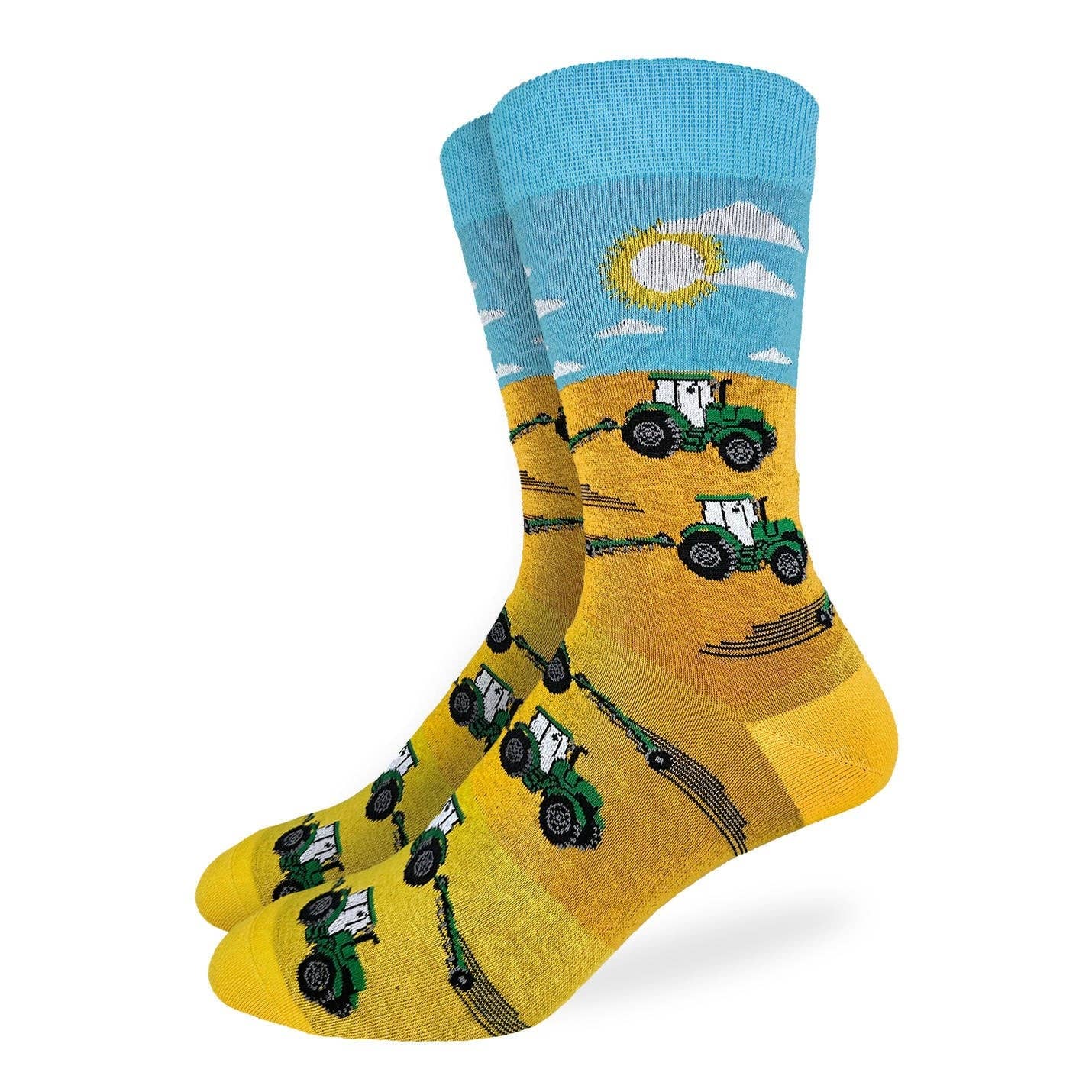 Good Luck Sock - Men's Tractor Plowing Fields Socks