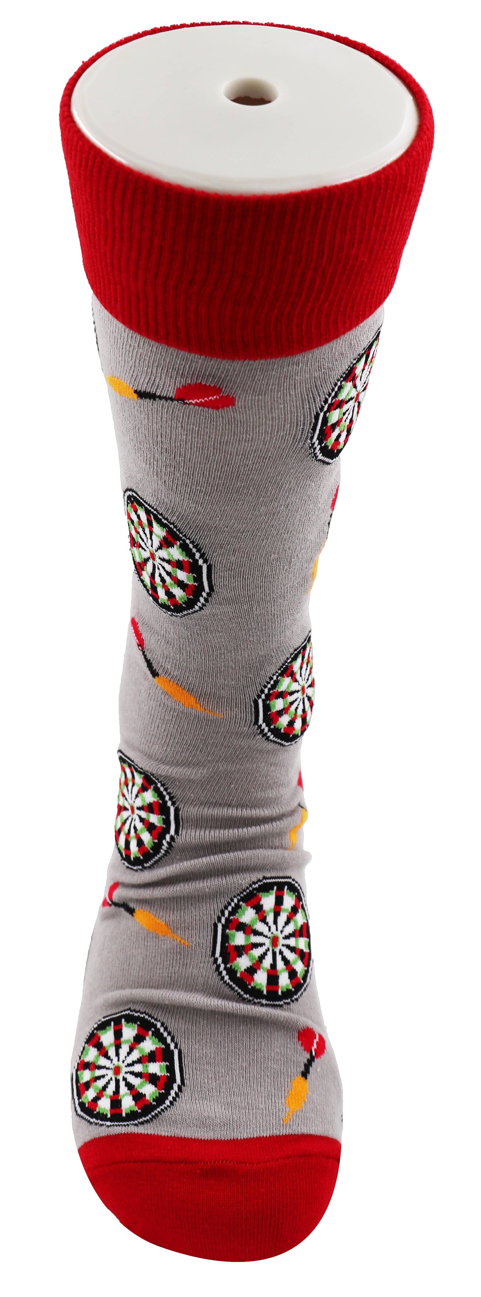 SoXcellent - Dart Board Tip Unisex Fun Dress Casual Pattern Funny Socks