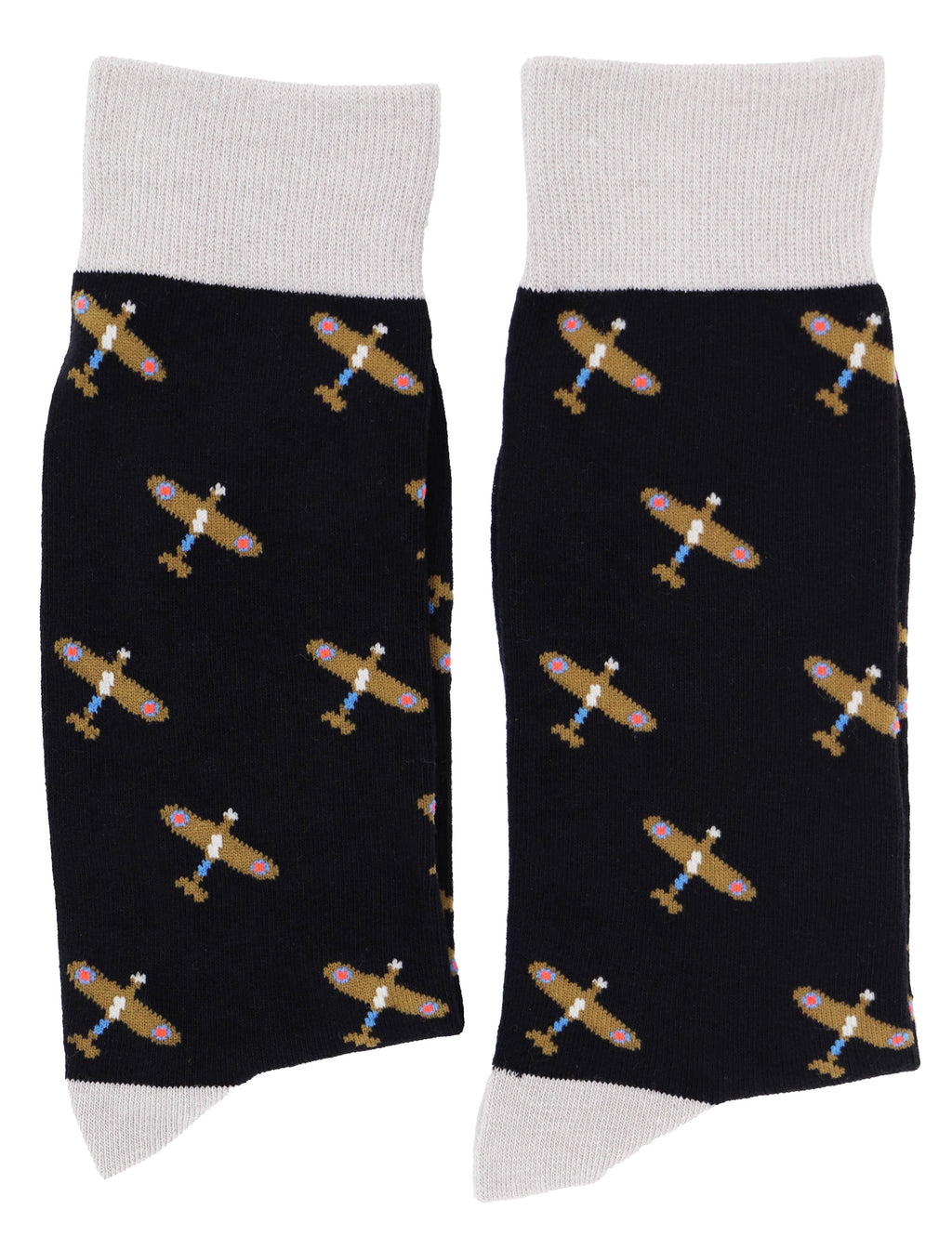 SoXcellent - Hawkers Flying Plane Unisex Crew Novelty Funny Socks