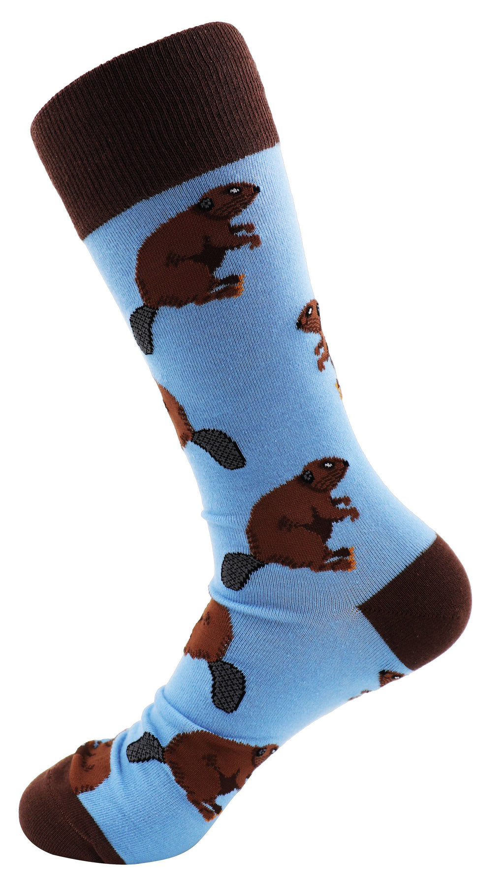 SoXcellent - Beaver Animal Unisex Fun Crew Novelty Funny Socks