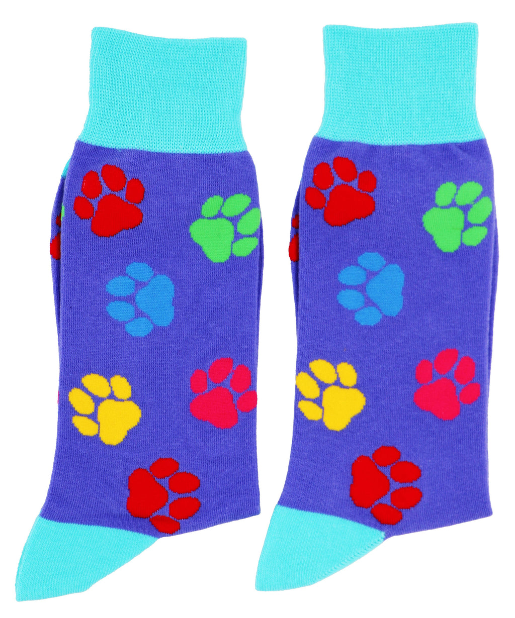 SoXcellent - Dog Paw Animal Unisex Fun Dress Casual Pattern Funny Socks