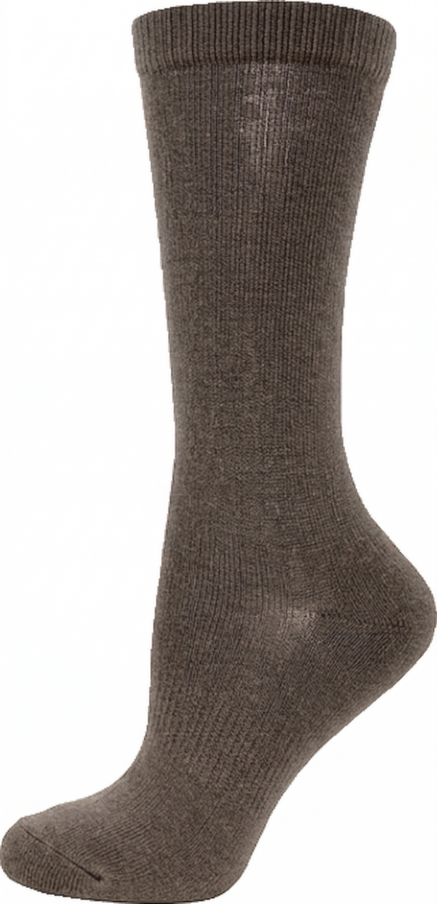 KEY - Diabetic Wellness - Women's - non-Elastic - Plain Crew Socks-Bamboo