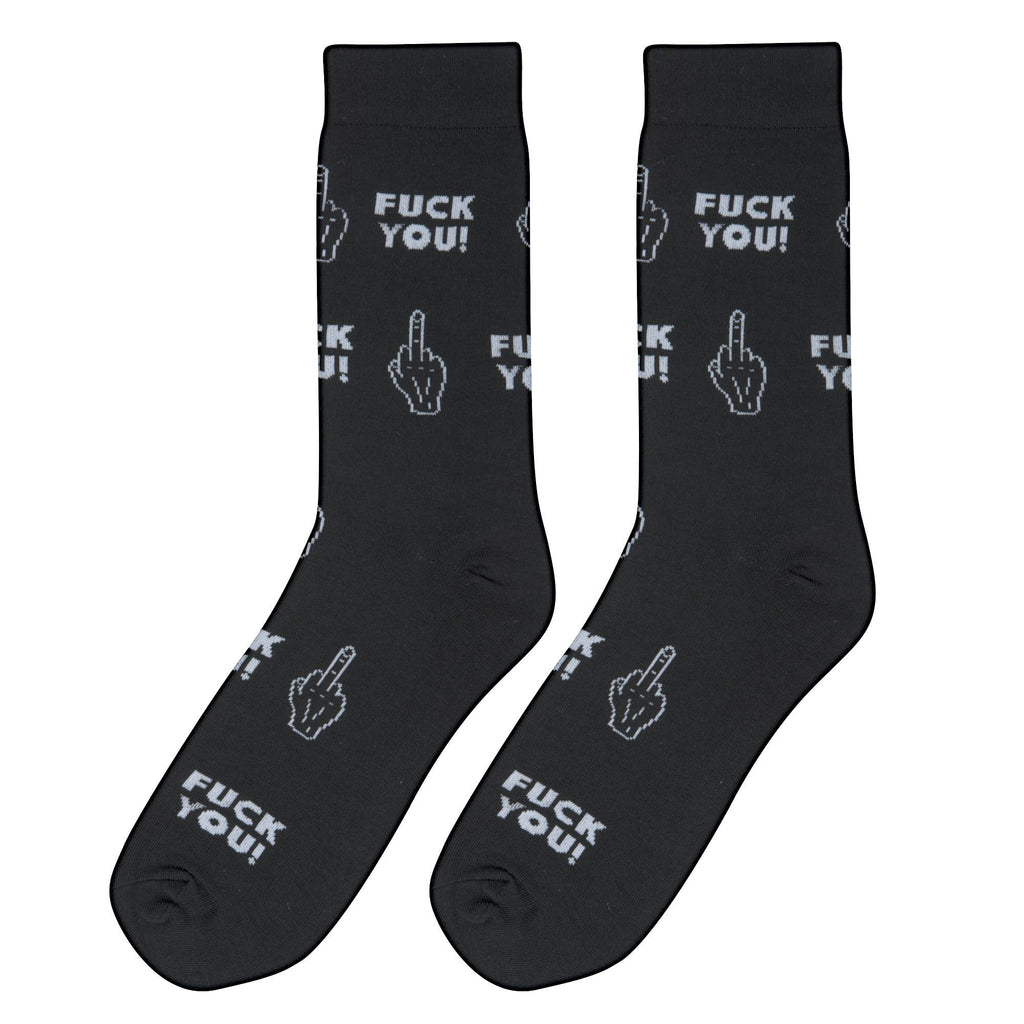 Crazy Socks - Crazy Socks - Mens Crew - Fuck You