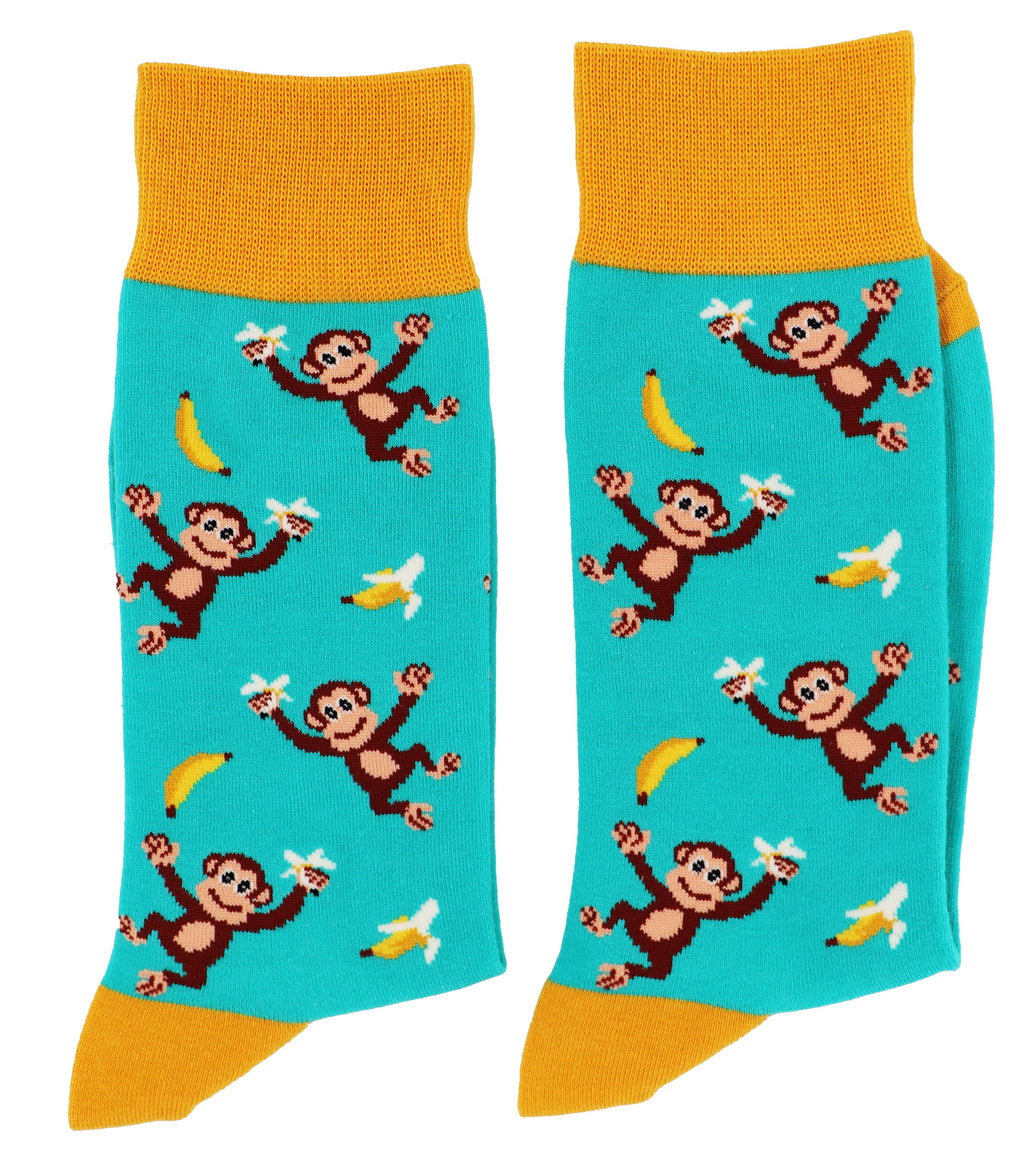 SoXcellent - Monkey Banana Unisex Fun Crew Novelty Funny Socks