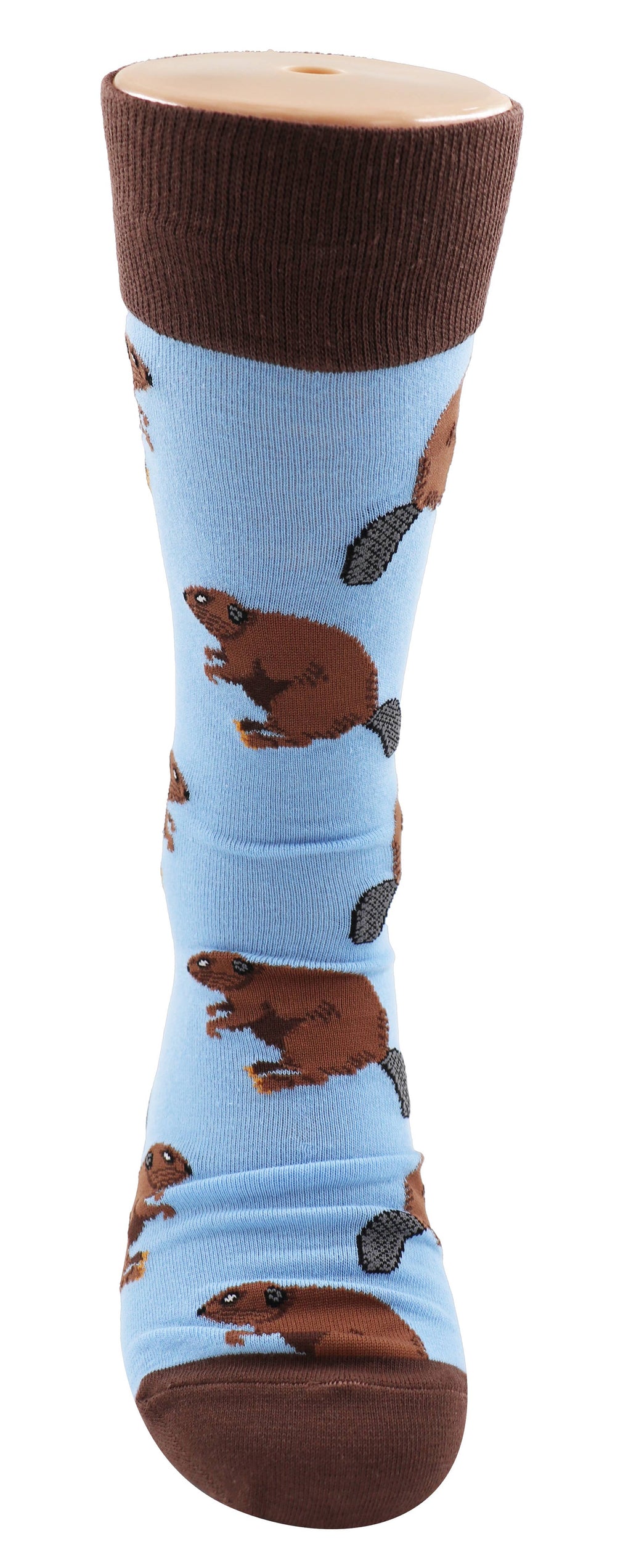 SoXcellent - Beaver Animal Unisex Fun Crew Novelty Funny Socks