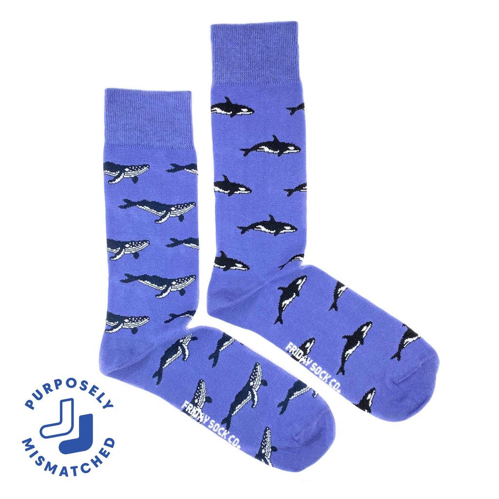 Friday Sock - Men’s - Humpback Whale & Orca Socks