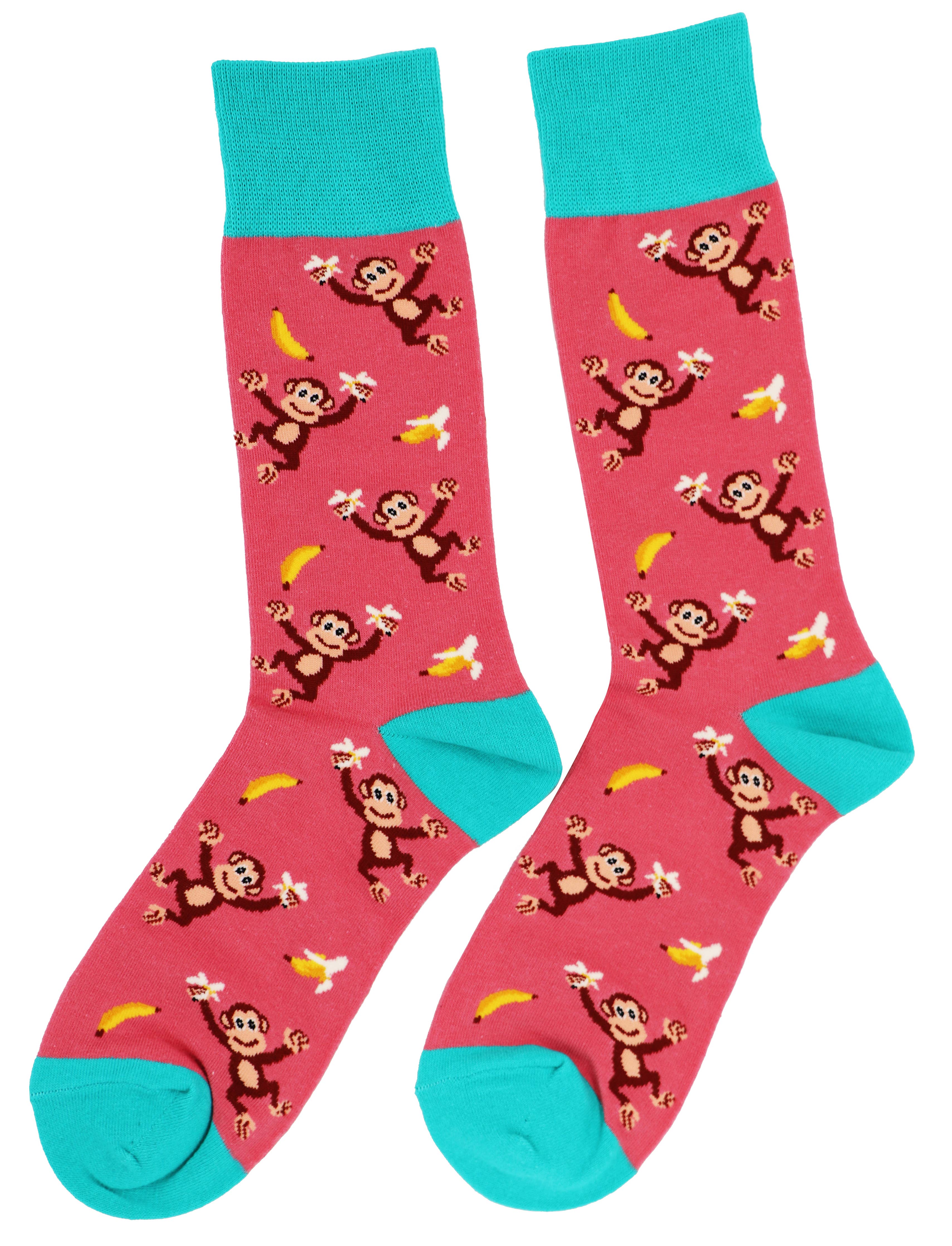 SoXcellent - Monkey Banana Unisex Fun Crew Novelty Funny Socks