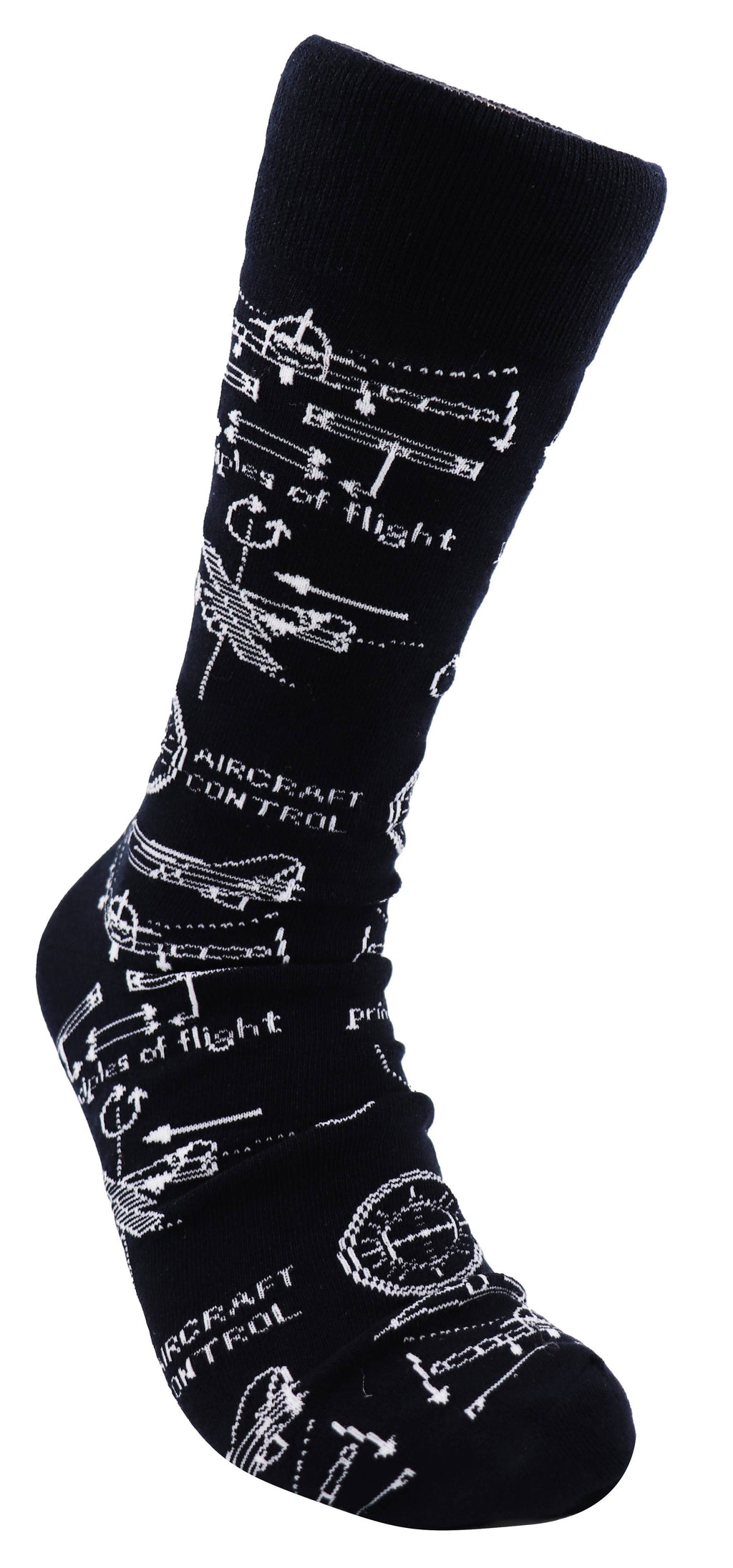 SoXcellent - Principles of Flight Unisex Fun Crew Novelty Funny Socks
