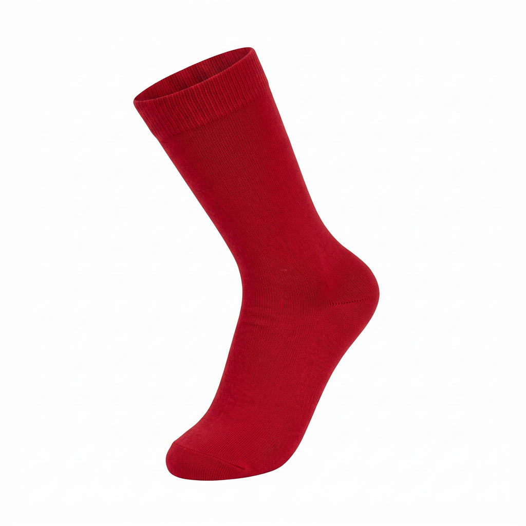 Yangmal Babo-Women's - Selly Dress Socks: RED
