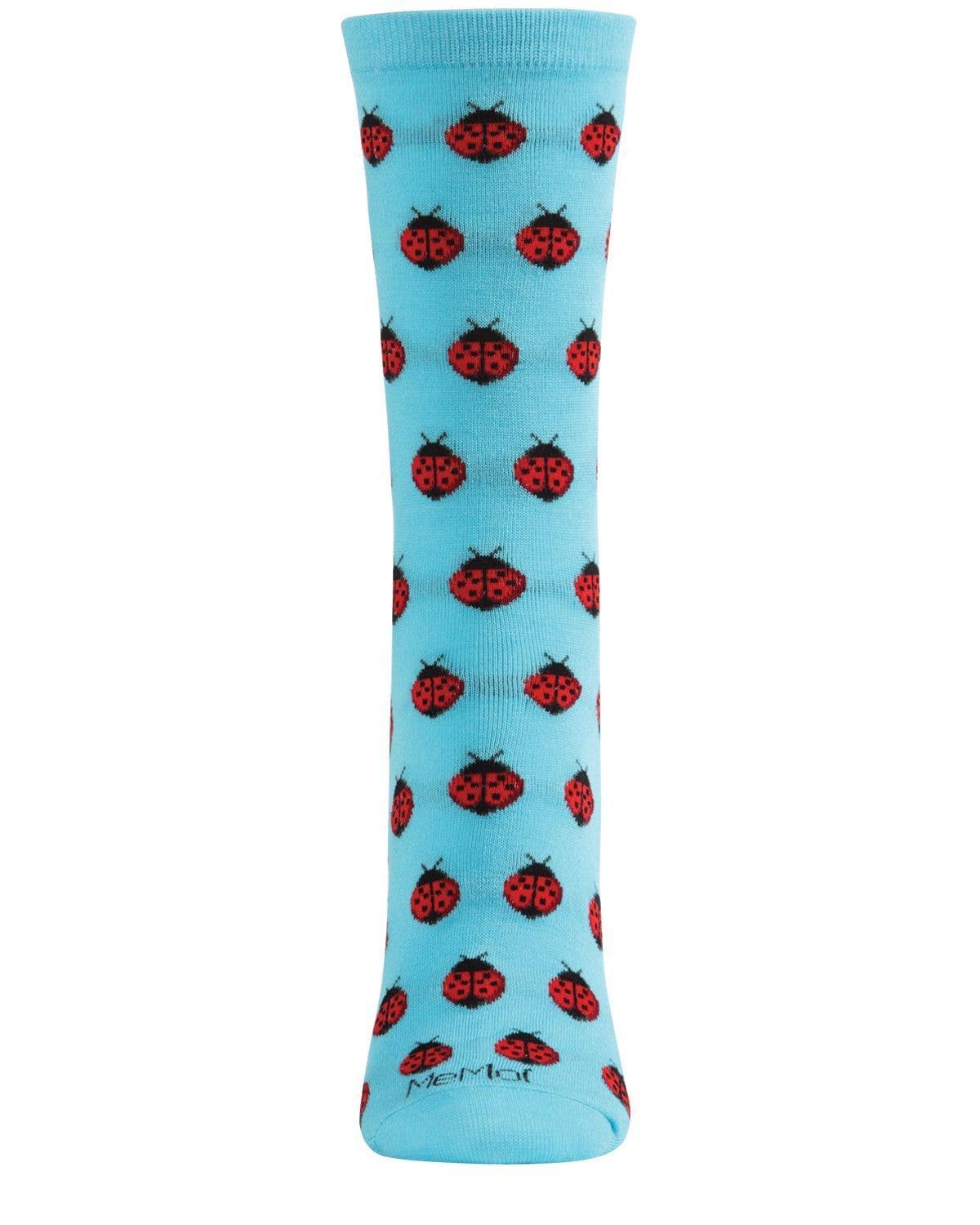 MeMoi - Women's - Ladybug Crew Socks From Bamboo Yarn