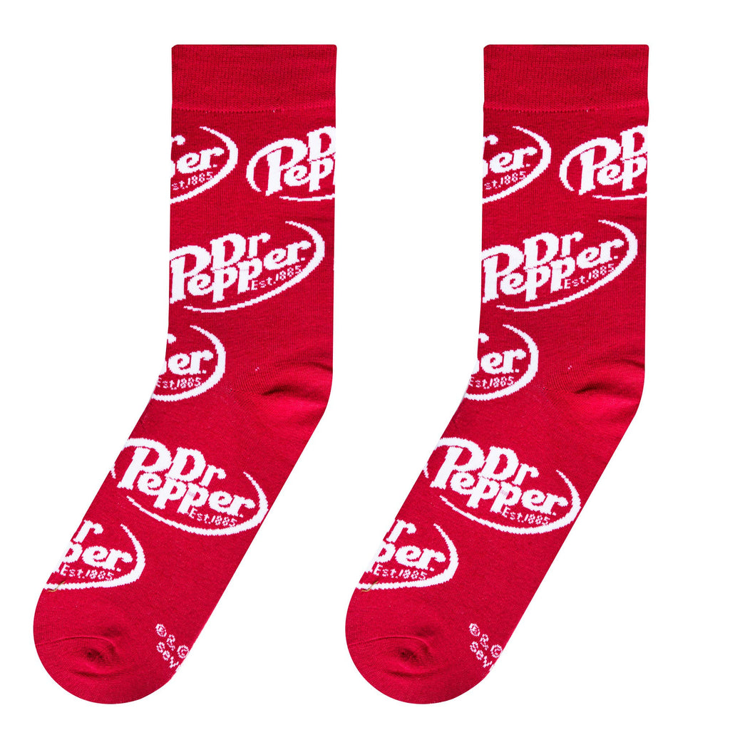 Crazy Socks - Dr Pepper - Mens Crew Folded - Crazy Socks