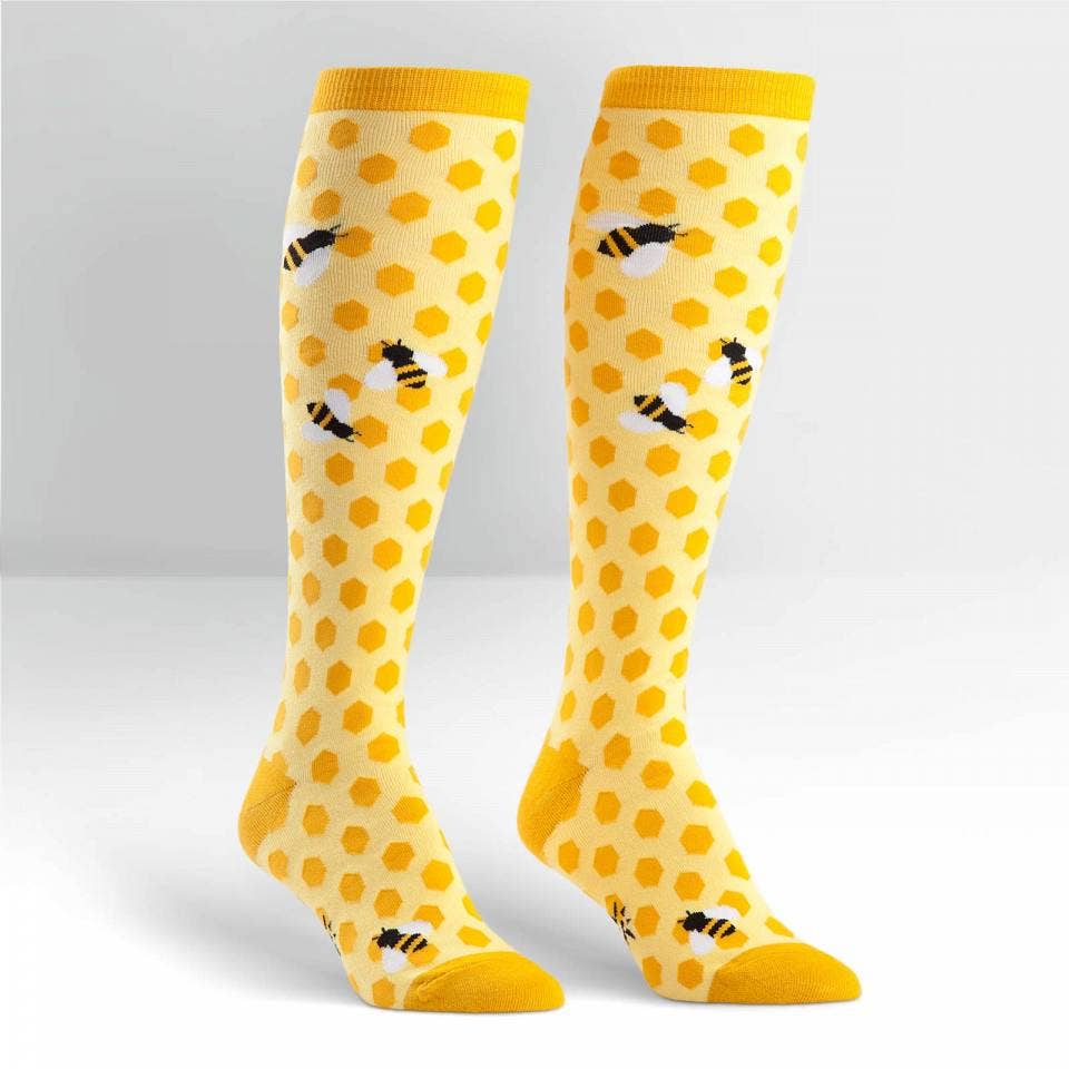 Sock it to Me - Knee High Sock: Bee's Knees