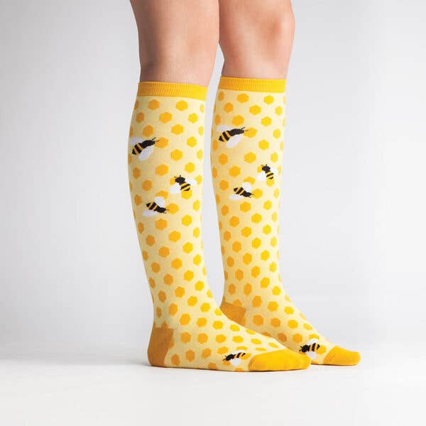 Sock it to Me - Knee High Sock: Bee's Knees