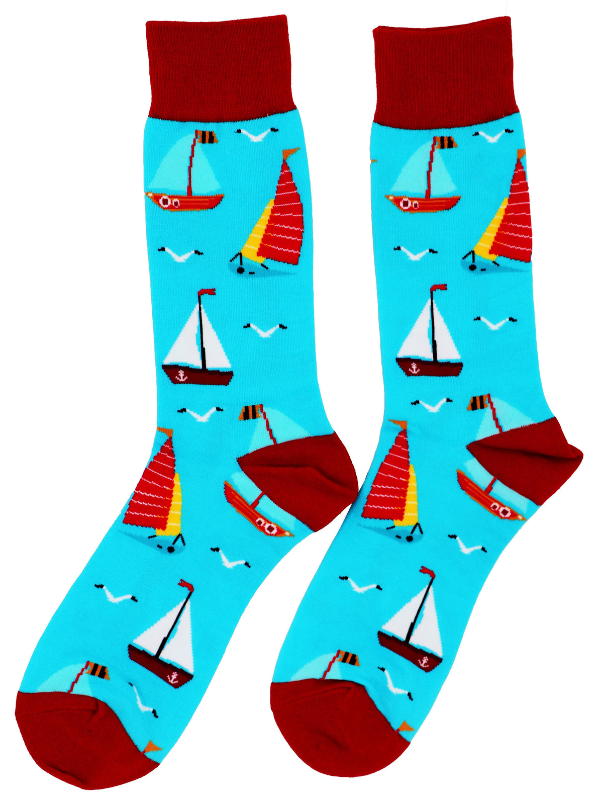 SoXcellent - Sailing Boat Unisex Fun Crew Novelty Funny Socks - M