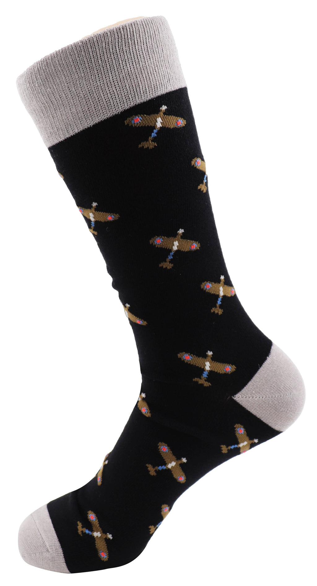 SoXcellent - Hawkers Flying Plane Unisex Crew Novelty Funny Socks