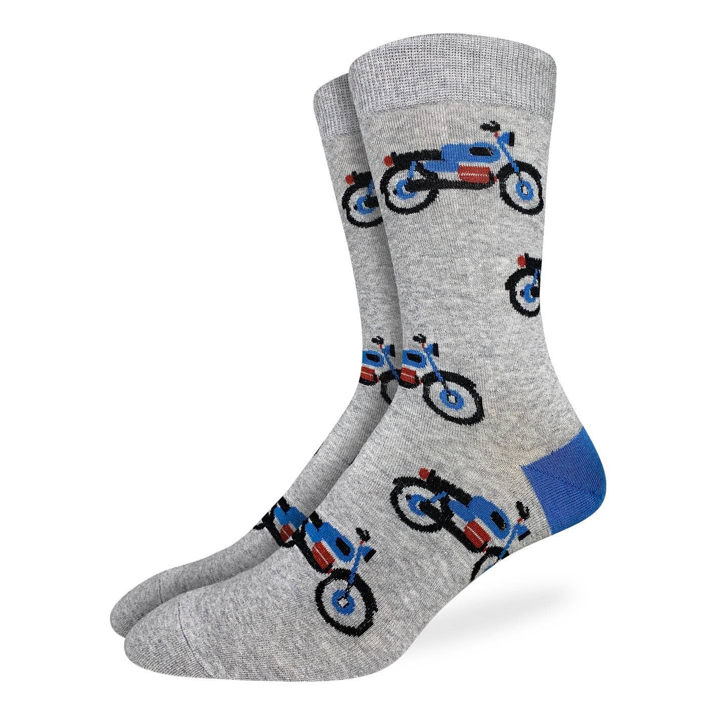 Good Luck Sock - Men's Gray Motorcycle Socks