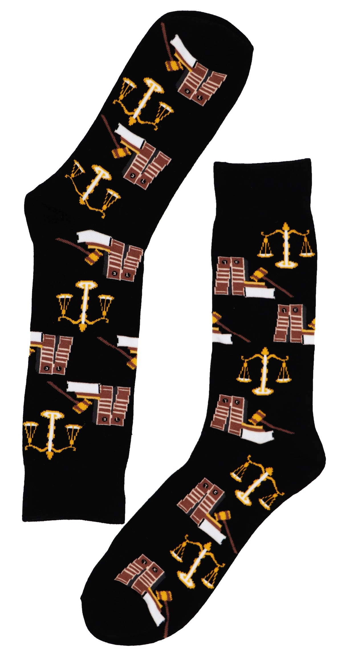 SoXcellent - Lawyers Unisex Crew Novelty Funny Socks - M