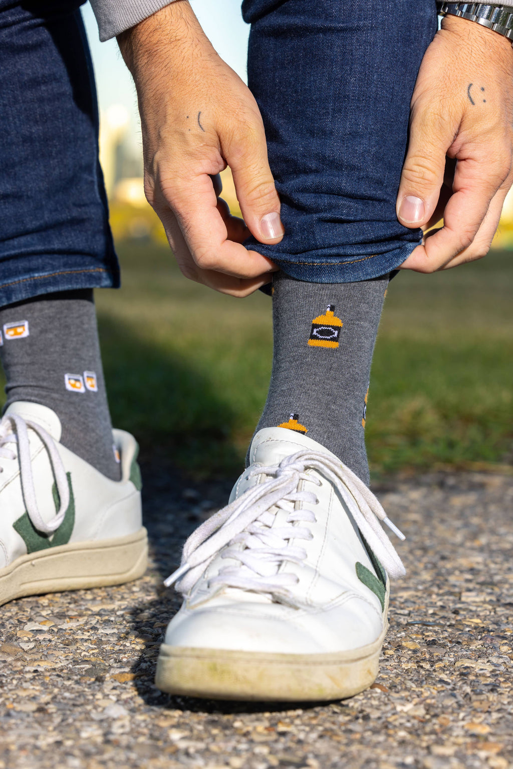 Friday Sock - Men's - Whiskey & Glass Socks