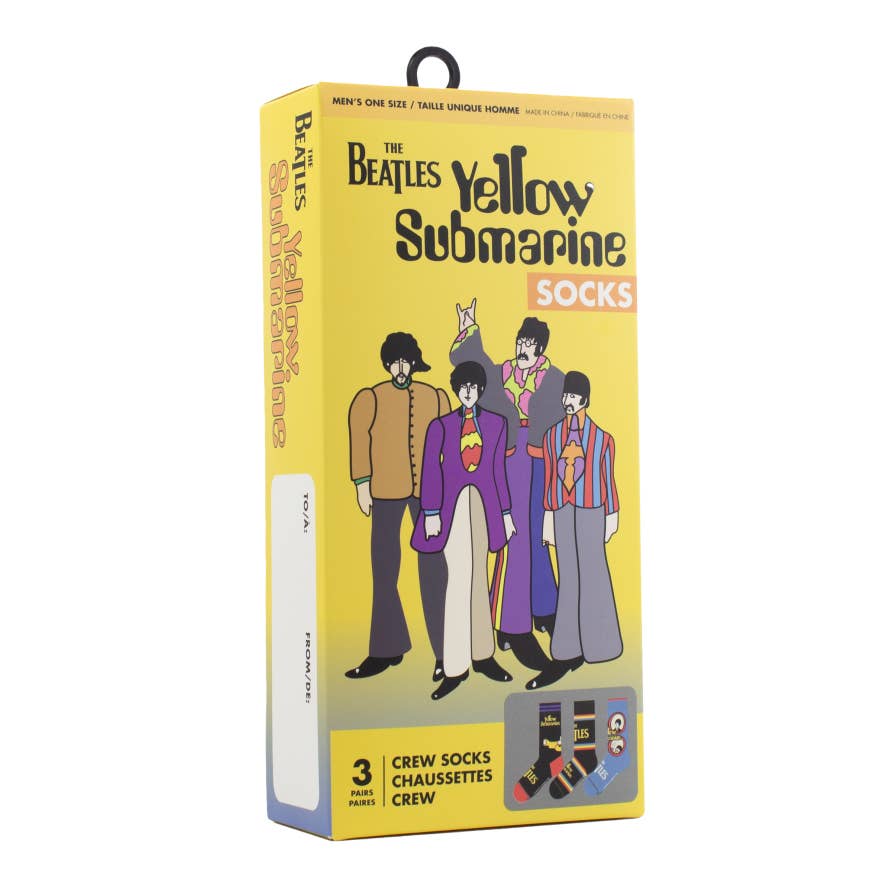 Perri's Socks - Yellow Submarine Gift Box Crew Sock 3 Pack