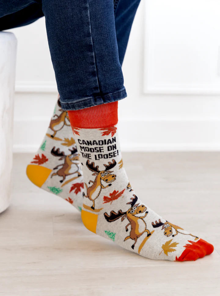 Uptown Sox - Men's - Canadian Moose Socks - For Him