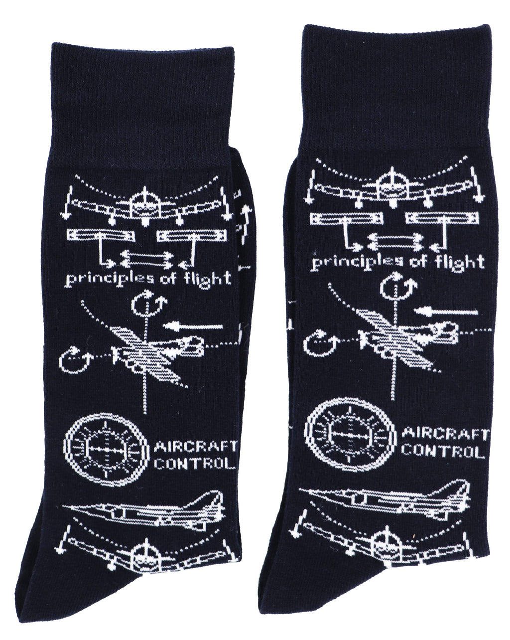 SoXcellent - Principles of Flight Unisex Fun Crew Novelty Funny Socks