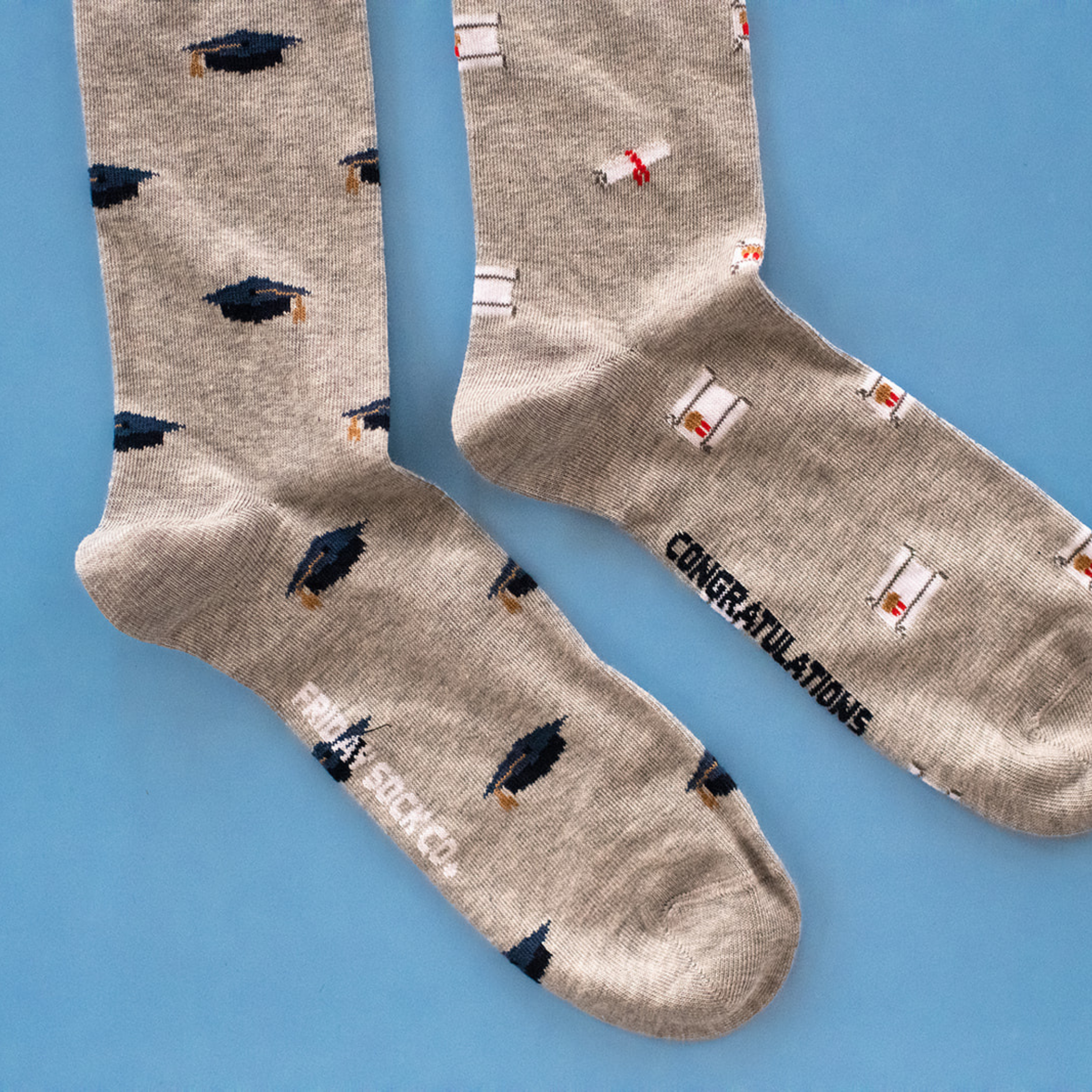 Friday Sock Co. - Men's Graduation Mid-Calf Socks - Unique Gift for Him