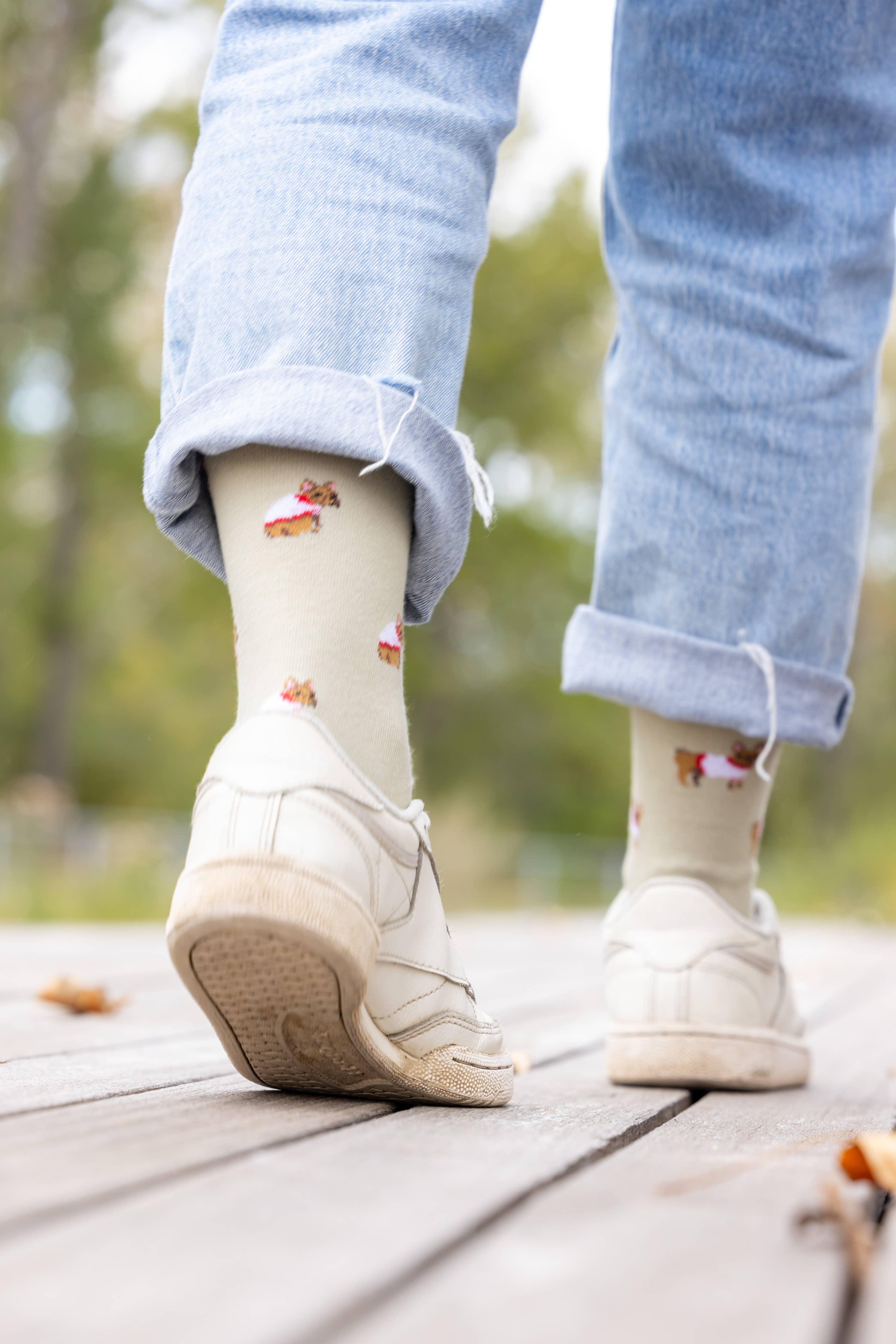 Friday Sock Co. - Women's French Bulldog Crew  Socks - Combed Cotton