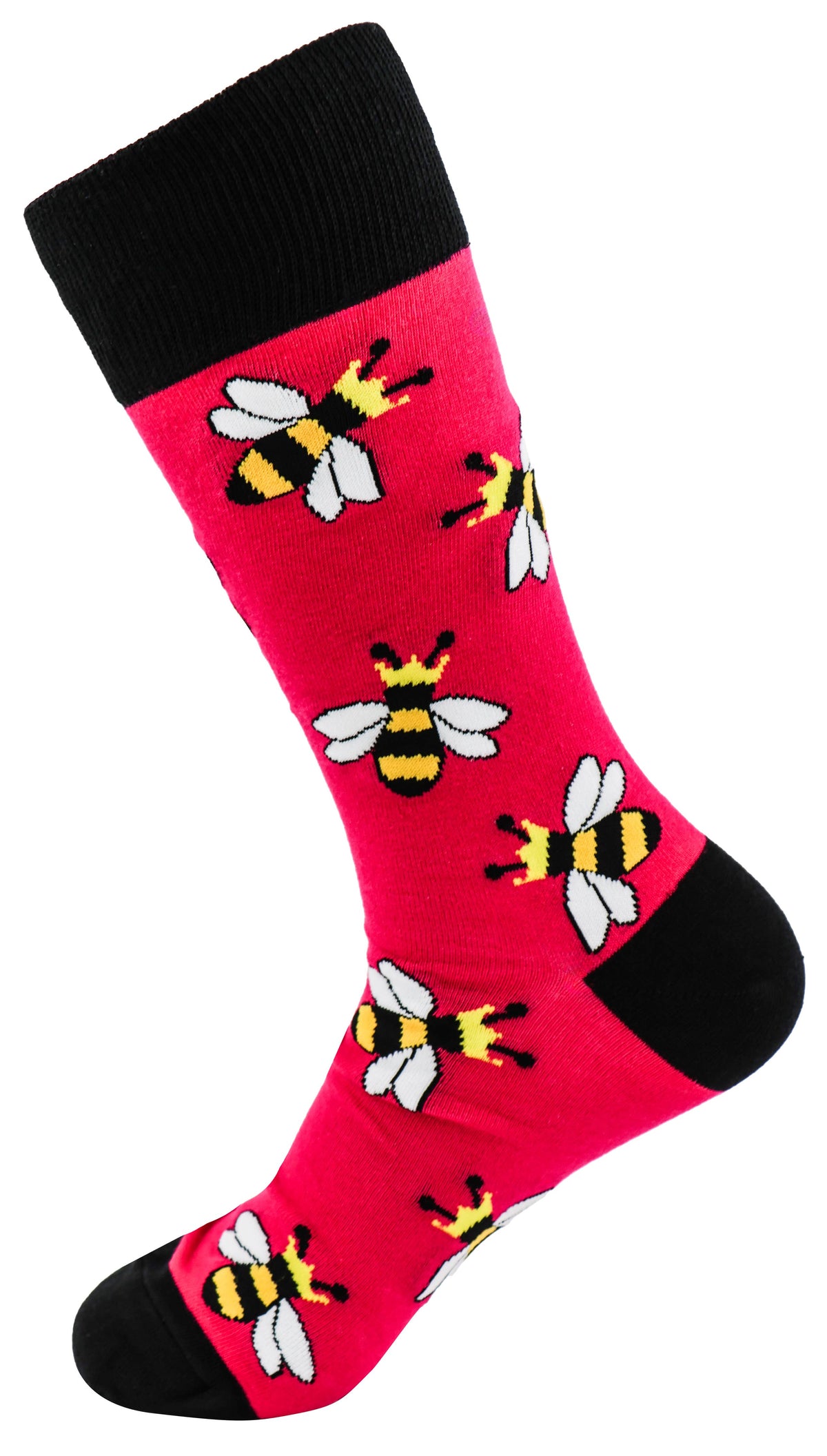 SoXcellent - Bee Bumblebee Unisex Fun Casual Pattern Funny Socks - M