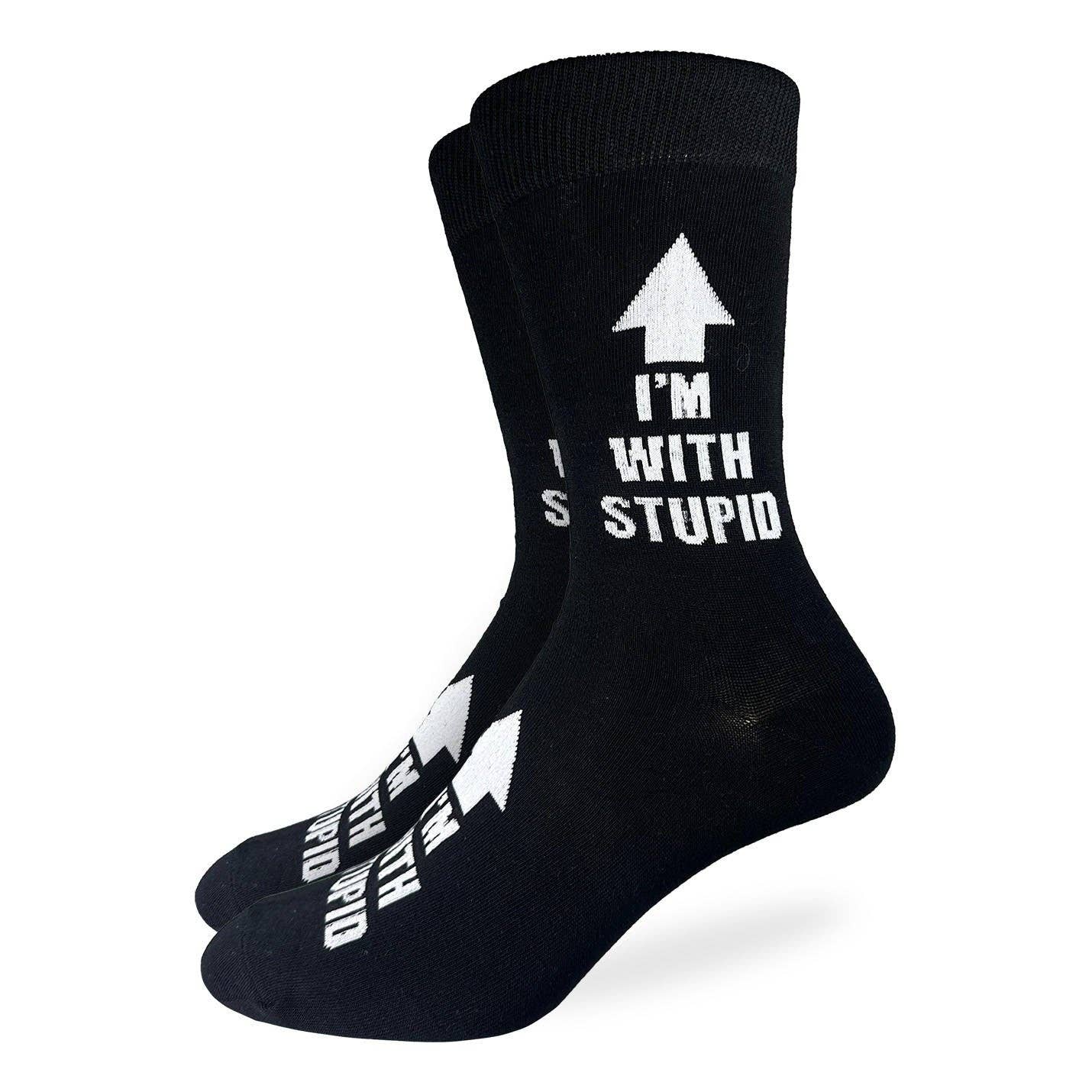 Good Luck Sock - Men's I'm With Stupid Socks